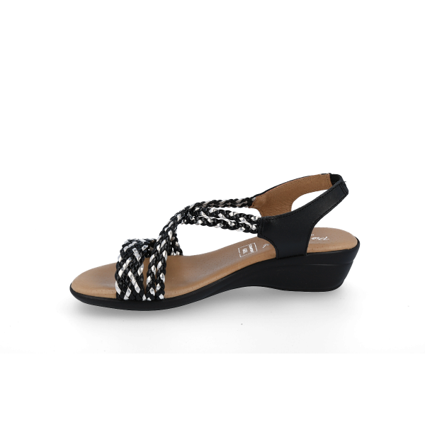 PACK SANDALS WALK FROM ANGEL 323 BLACK AND WHITE