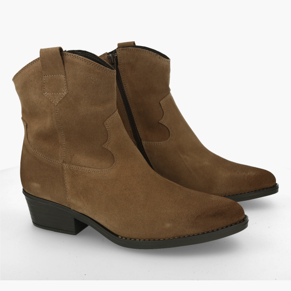 Botines piel mujer outlet, botines cowboy